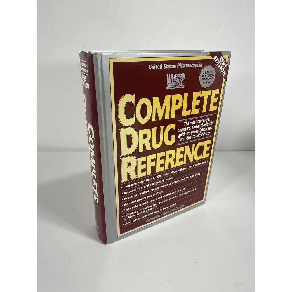 Complete Drug Reference Hardcover United States Pharmacopeia‎ Book 1993 Edition